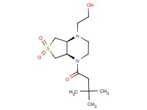 2-[(4aR*,7aS*)-4-(3,3-dimethylbutanoyl)-6,6-dioxidohexahydrothieno[3,4-b]pyrazin-1(2H)-yl]ethanol