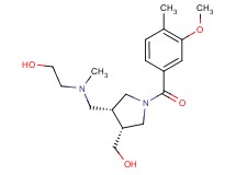 2-[{[(3R*,4R*)-4-(hydroxymethyl)-1-(3-methoxy-4-methylbenzoyl)pyrrolidin-3-yl]methyl}(methyl)amino]ethanol