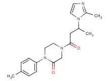 4-[3-(2-methyl-1H-imidazol-1-yl)butanoyl]-1-(4-methylphenyl)-2-piperazinone