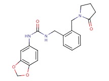 N-1,3-benzodioxol-5-yl-N'-{2-[(2-oxopyrrolidin-1-yl)methyl]benzyl}urea