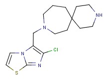 9-[(6-chloroimidazo[2,1-b][1,3]thiazol-5-yl)methyl]-3,9-diazaspiro[5.6]dodecane hydrochloride