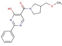5-{[3-(methoxymethyl)pyrrolidin-1-yl]carbonyl}-2-phenylpyrimidin-4-ol