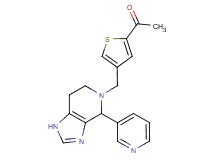 1-{4-[(4-pyridin-3-yl-1,4,6,7-tetrahydro-5H-imidazo[4,5-c]pyridin-5-yl)methyl]-2-thienyl}ethanone