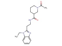 1-acetyl-N-[2-(1-ethyl-1H-benzimidazol-2-yl)ethyl]-3-piperidinecarboxamide