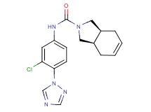(3aR*,7aS*)-N-[3-chloro-4-(1H-1,2,4-triazol-1-yl)phenyl]-1,3,3a,4,7,7a-hexahydro-2H-isoindole-2-carboxamide