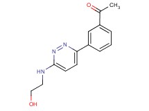 1-(3-{6-[(2-hydroxyethyl)amino]pyridazin-3-yl}phenyl)ethanone
