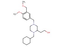 2-{1-(cyclohexylmethyl)-4-[4-methoxy-3-(methoxymethyl)benzyl]-2-piperazinyl}ethanol