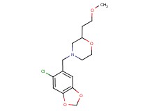 4-[(6-chloro-1,3-benzodioxol-5-yl)methyl]-2-(2-methoxyethyl)morpholine