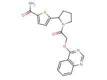 5-{1-[(4-quinazolinyloxy)acetyl]-2-pyrrolidinyl}-2-thiophenecarboxamide