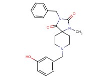 3-benzyl-8-(3-hydroxybenzyl)-1-methyl-1,3,8-triazaspiro[4.5]decane-2,4-dione