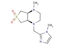 (4aR*,7aS*)-1-methyl-4-[(1-methyl-1H-imidazol-2-yl)methyl]octahydrothieno[3,4-b]pyrazine 6,6-dioxide