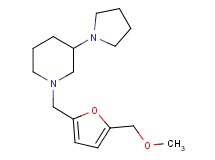 1-{[5-(methoxymethyl)-2-furyl]methyl}-3-(1-pyrrolidinyl)piperidine