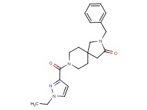 2-benzyl-8-[(1-ethyl-1H-pyrazol-3-yl)carbonyl]-2,8-diazaspiro[4.5]decan-3-one