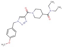 N,N-diethyl-1-{[1-(4-methoxybenzyl)-1H-1,2,3-triazol-4-yl]carbonyl}-4-piperidinecarboxamide