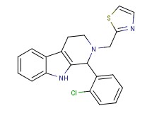 1-(2-chlorophenyl)-2-(1,3-thiazol-2-ylmethyl)-2,3,4,9-tetrahydro-1H-beta-carboline