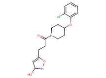 5-{3-[4-(2-chlorophenoxy)-1-piperidinyl]-3-oxopropyl}-3-isoxazolol