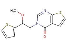 3-[2-methoxy-2-(2-thienyl)ethyl]thieno[2,3-d]pyrimidin-4(3H)-one