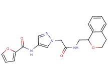 N-(1-{2-[(3,4-dihydro-1H-isochromen-1-ylmethyl)amino]-2-oxoethyl}-1H-pyrazol-4-yl)-2-furamide