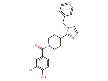 4-{[4-(1-benzyl-1H-imidazol-2-yl)piperidin-1-yl]carbonyl}-2-chlorophenol