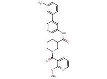 1-[(2-methoxy-3-pyridinyl)carbonyl]-N-(3'-methyl-3-biphenylyl)-3-piperidinecarboxamide