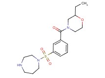 1-({3-[(2-ethylmorpholin-4-yl)carbonyl]phenyl}sulfonyl)-1,4-diazepane