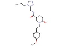 1-[2-(4-methoxyphenyl)ethyl]-6-oxo-N-[(4-propyl-4H-1,2,4-triazol-3-yl)methyl]-3-piperidinecarboxamide