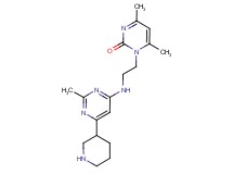 4,6-dimethyl-1-{2-[(2-methyl-6-piperidin-3-ylpyrimidin-4-yl)amino]ethyl}pyrimidin-2(1H)-one