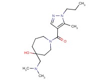 4-[(dimethylamino)methyl]-1-[(5-methyl-1-propyl-1H-pyrazol-4-yl)carbonyl]-4-azepanol