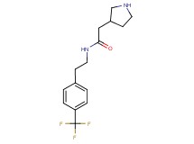 2-pyrrolidin-3-yl-N-{2-[4-(trifluoromethyl)phenyl]ethyl}acetamide