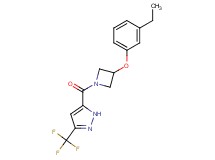 5-{[3-(3-ethylphenoxy)-1-azetidinyl]carbonyl}-3-(trifluoromethyl)-1H-pyrazole