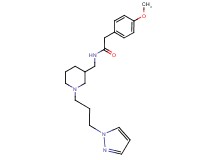 2-(4-methoxyphenyl)-N-({1-[3-(1H-pyrazol-1-yl)propyl]-3-piperidinyl}methyl)acetamide