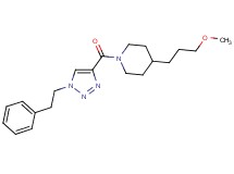 4-(3-methoxypropyl)-1-{[1-(2-phenylethyl)-1H-1,2,3-triazol-4-yl]carbonyl}piperidine