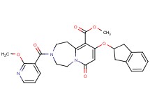 methyl 9-(2,3-dihydro-1H-inden-2-yloxy)-3-[(2-methoxy-3-pyridinyl)carbonyl]-7-oxo-1,2,3,4,5,7-hexahydropyrido[1,2-d][1,4]diazepine-10-carboxylate