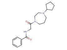 N-[2-(4-cyclopentyl-1,4-diazepan-1-yl)-2-oxoethyl]benzamide