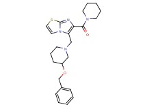 5-{[3-(benzyloxy)-1-piperidinyl]methyl}-6-(1-piperidinylcarbonyl)imidazo[2,1-b][1,3]thiazole