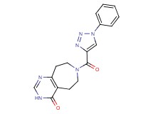 7-[(1-phenyl-1H-1,2,3-triazol-4-yl)carbonyl]-3,5,6,7,8,9-hexahydro-4H-pyrimido[4,5-d]azepin-4-one