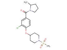 4-{2-chloro-4-[(2-methylpyrrolidin-1-yl)carbonyl]phenoxy}-1-(methylsulfonyl)piperidine