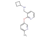 N-({2-[(6-methyl-3-pyridinyl)oxy]-3-pyridinyl}methyl)cyclobutanamine