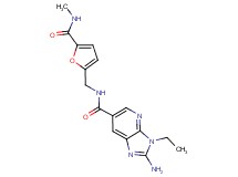 2-amino-3-ethyl-N-({5-[(methylamino)carbonyl]-2-furyl}methyl)-3H-imidazo[4,5-b]pyridine-6-carboxamide
