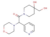 4-(hydroxymethyl)-1-[morpholin-4-yl(pyridin-3-yl)acetyl]piperidin-4-ol