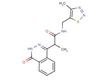 N-[(4-methyl-1,2,3-thiadiazol-5-yl)methyl]-2-(4-oxo-3,4-dihydrophthalazin-1-yl)propanamide