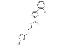 5-(2-chlorophenyl)-N-[3-(1-methyl-1H-pyrazol-4-yl)propyl]-2-furamide