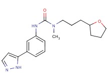N-methyl-N'-[3-(1H-pyrazol-5-yl)phenyl]-N-[3-(tetrahydrofuran-2-yl)propyl]urea