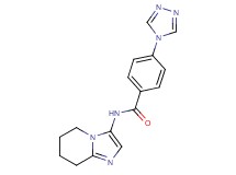 N-(5,6,7,8-tetrahydroimidazo[1,2-a]pyridin-3-yl)-4-(4H-1,2,4-triazol-4-yl)benzamide