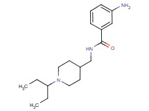 3-amino-N-{[1-(1-ethylpropyl)-4-piperidinyl]methyl}benzamide hydrochloride