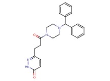 6-{3-[4-(diphenylmethyl)-1-piperazinyl]-3-oxopropyl}-3(2H)-pyridazinone