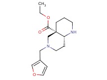 ethyl (4aS*,8aR*)-6-(3-furylmethyl)octahydro-1,6-naphthyridine-4a(2H)-carboxylate