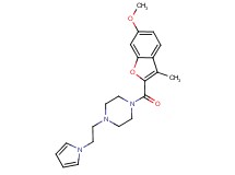 1-[(6-methoxy-3-methyl-1-benzofuran-2-yl)carbonyl]-4-[2-(1H-pyrrol-1-yl)ethyl]piperazine