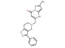 2-methyl-5-[(3-phenyl-6,7-dihydroisoxazolo[4,5-c]pyridin-5(4H)-yl)methyl]pyrazolo[1,5-a]pyrimidin-7(4H)-one