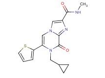 7-(cyclopropylmethyl)-N-methyl-8-oxo-6-(2-thienyl)-7,8-dihydroimidazo[1,2-a]pyrazine-2-carboxamide